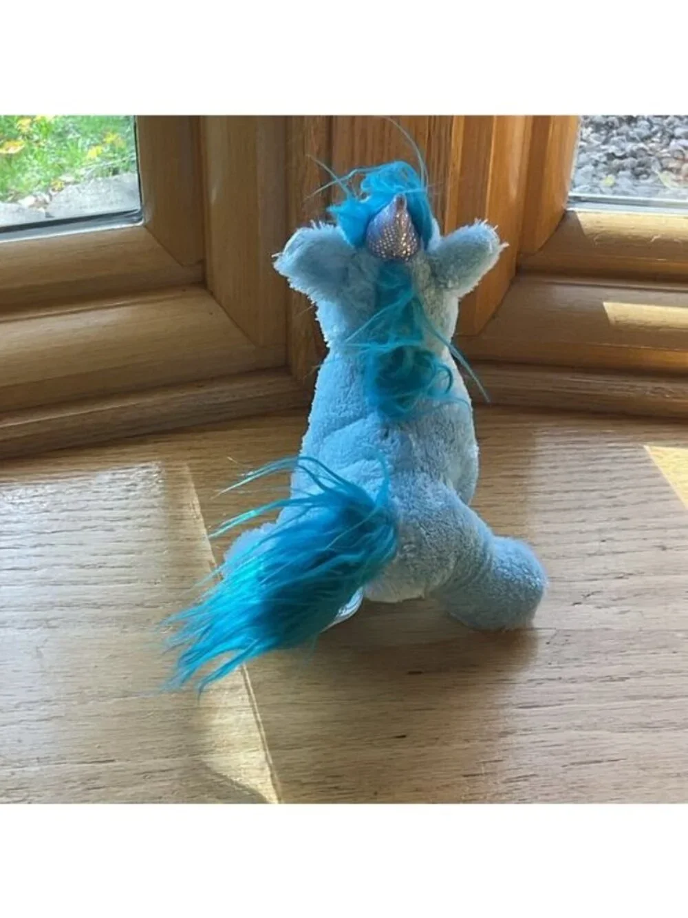 Winkeez Harper Blue Unicorn Plush Sparkle Fluffy Stuffed Animal Enchanted MVP